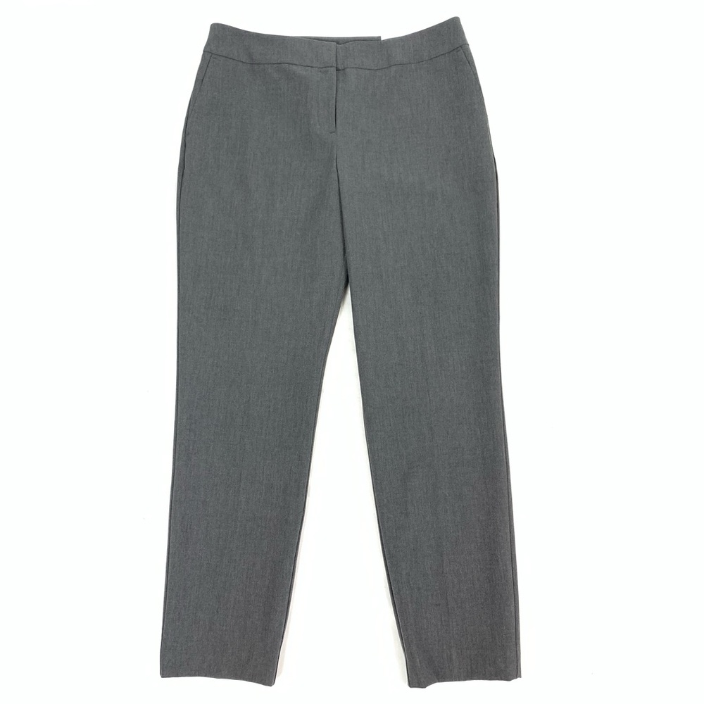 Ann Taylor Curvy Slim Leg Gray Trousers sz 10